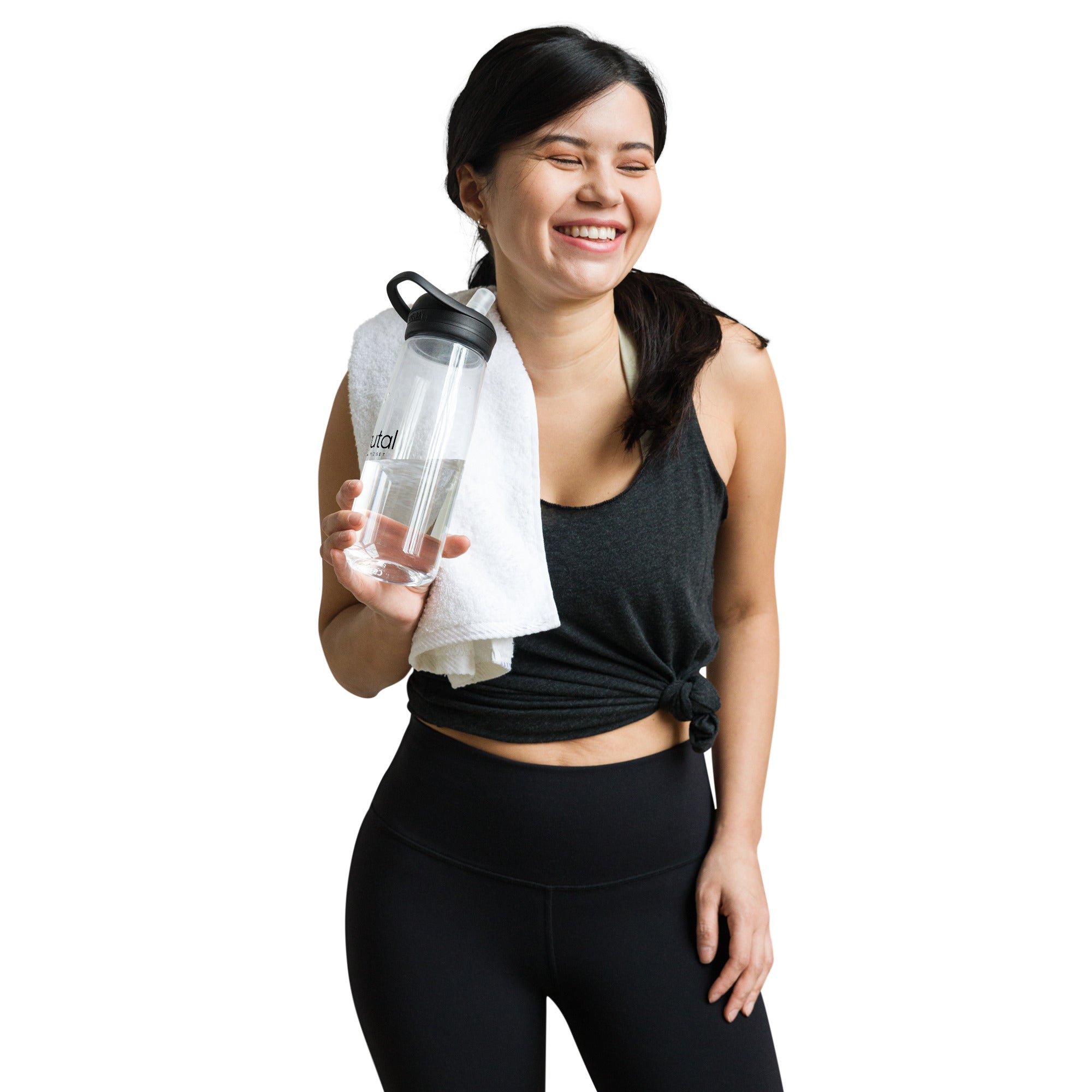 Botella de agua deportiva